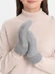 Серый варежки женские