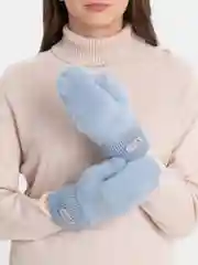 Голубой варежки женские