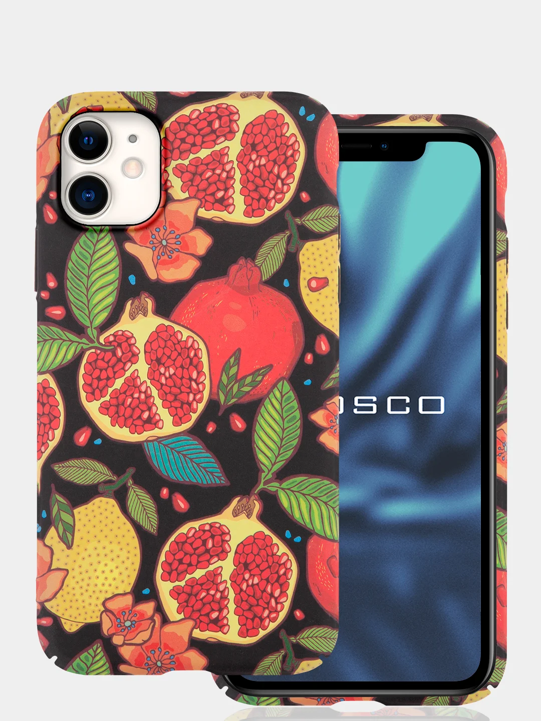 Красный чехол с принтом Rosco для iPhone 11, пластиковый, с защитой камер