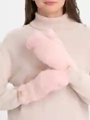 Розовый варежки женские