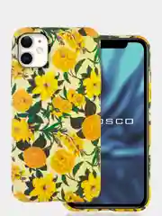 Желтый чехол с принтом Rosco для iPhone 11, пластиковый, с защитой камер