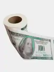 Сувенирная туалетная бумага "100 долларов"