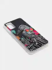 Угольный чехол Samsung Galaxy A02s, Самсунг Галакси А02с чехол силиконовый с рисунком