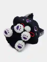Желтый аниме игрушки "Геншин Импакт", кот Скарамучча