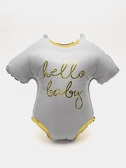 Шар фольгированный Боди на выписку Hello Baby, 51 х 45 см