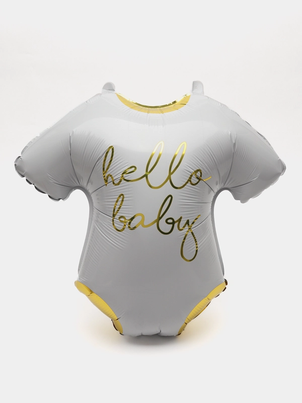 Шар фольгированный Боди на выписку Hello Baby, 51 х 45 см