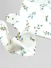 Мятный нагрудник, слюнявчик для кормления/ фланель, 100%хлопок