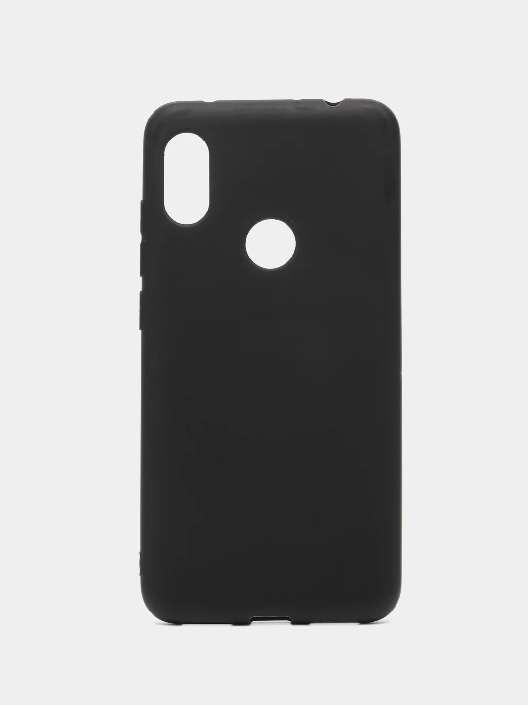 Черный однотонный матовый чехол для Xiaomi Redmi Note 6 Pro