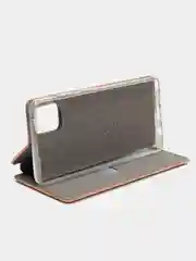 Коричневый чехол-книжка для Samsung A01/A01 Core/A31/A40/A41/J3 2016/S9/S20FE/A70/A71/A81/A6/A6 Plus