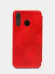 Красный чехол-книжка для Samsung A01/A01 Core/A31/A40/A41/J3 2016/S9/S20FE/A70/A71/A81/A6/A6 Plus