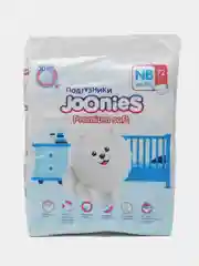 JOONIES Premium Soft подгузники, размер NB (0-5 кг), 72 шт MEGAPACK