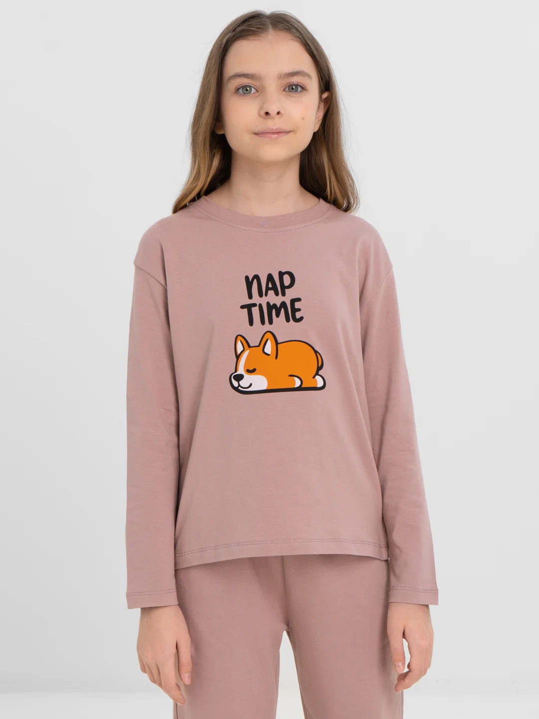 Пижама, комплект, для девочки на возраст, 10-12 лет