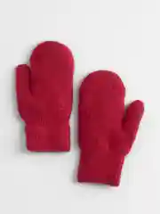 Бордовый варежки подростковые, зимние, двухслойные, с ветрозащитой