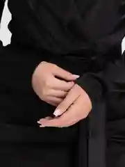 Угольный платье черное
