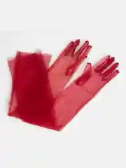 Белый перчатки женские, сетчатые, длинные