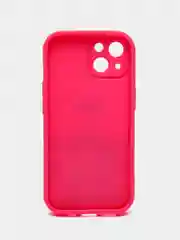 Розовый чехол на iPhone 11, 13, 14, 15, Pro, Max, прозрачный, силиконовый, чехол на Айфон