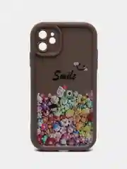 Серый чехол на iPhone 11, 13, 14, 15, Pro, Max, прозрачный, силиконовый, чехол на Айфон