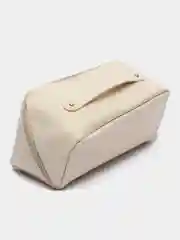 Молочный женская вместительная дорожная, раскладная косметичка, на 180 градусов