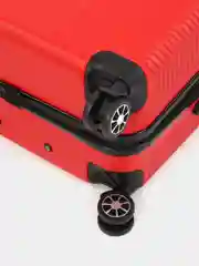 Алый пластиковый чемодан Kartex