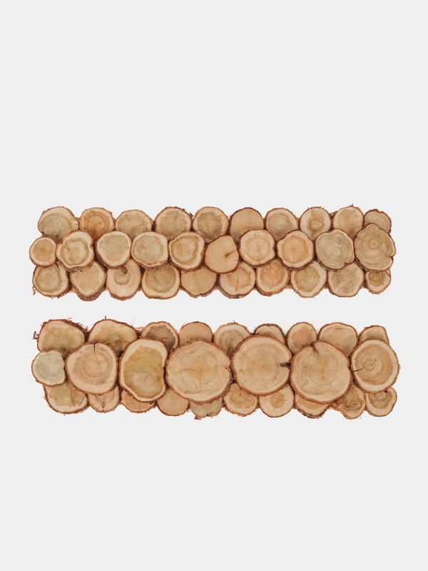 Панно из можжевельника, для бани, без клея, 3D, 2 штуки