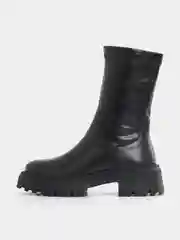 Угольный ботинки женские, зимние, с мехом