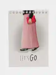 Блокнот маленький на пружине "Lets Go"