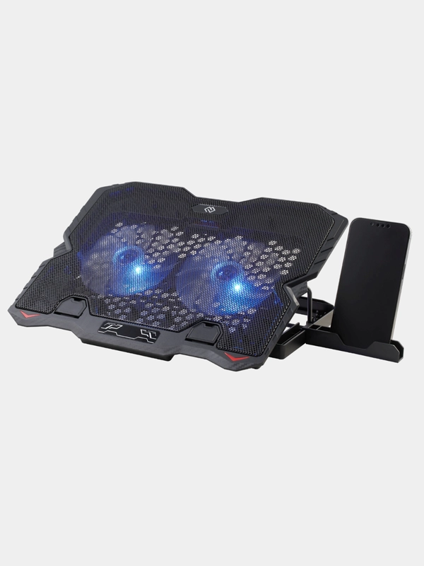 Охлаждающая подставка для ноутбука Digma D-NCP150-2, с LED-подсветкой, 15.6"