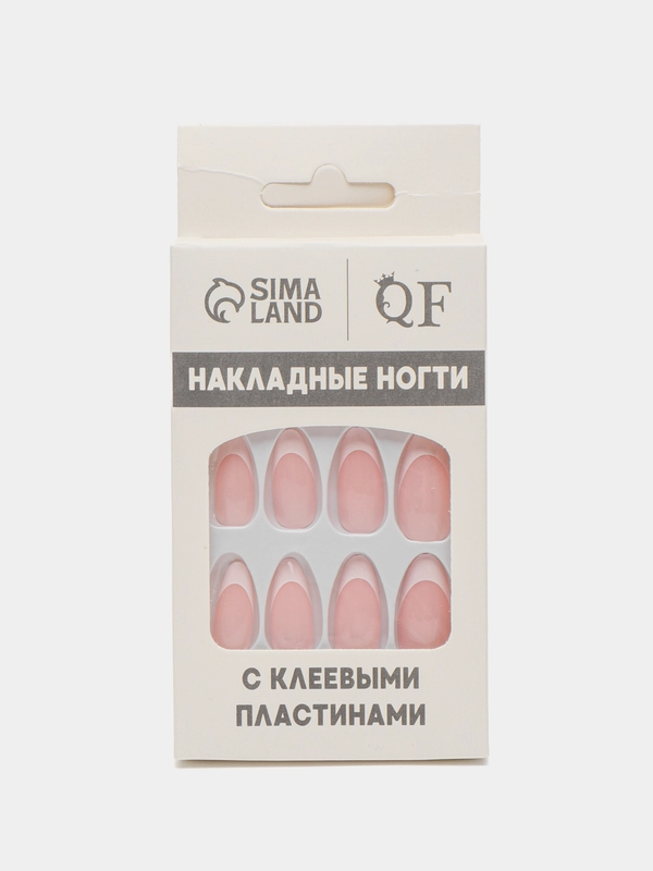 Ногти накладные, френч классический