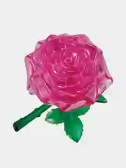 Розовый роза - 3D Crystal Blocks Puzzle (3D Пазл / Головоломка IQ 3D puzzle)
