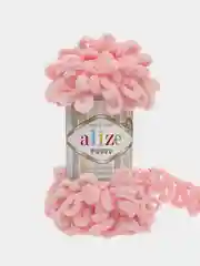Светло-синий пряжа Alize puffy петельки