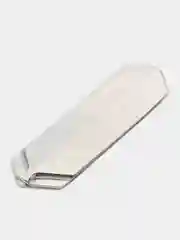 Серый металлик бант "Шар", 15 см