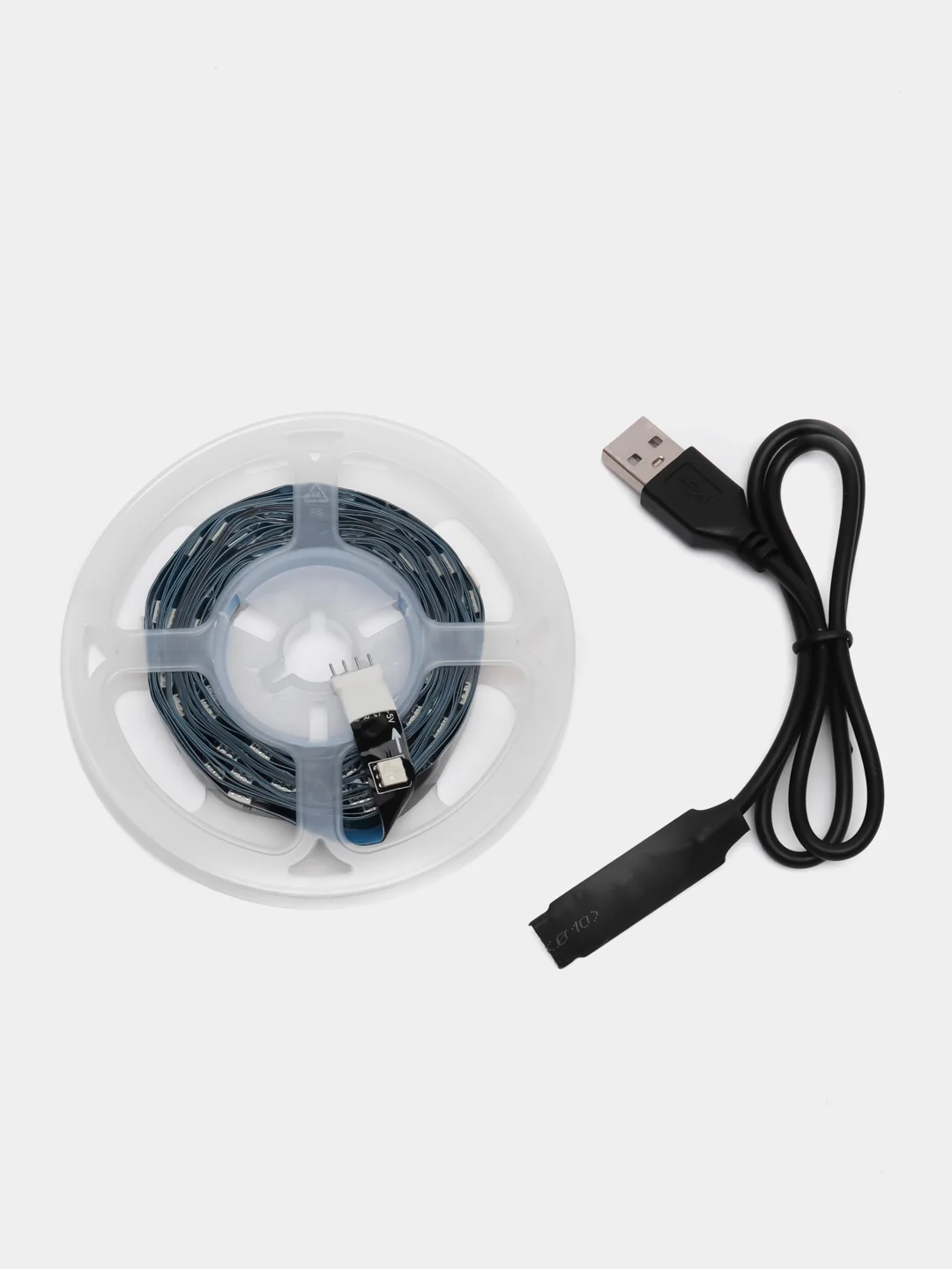 Новогодняя светодиодная клейкая лента, гирлянда для праздника, RGB лента