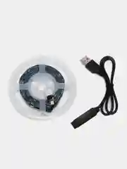 Новогодняя светодиодная клейкая лента, гирлянда для праздника, RGB лента