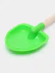 Салатовый детская лопата с деревянной ручкой, 41 см