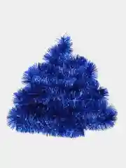 Индиго пушистая мишура, новогодняя, разноцветная, 2 м