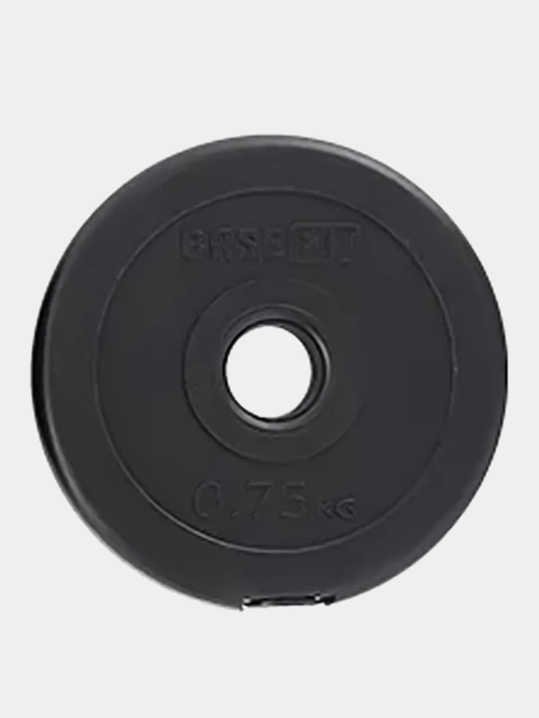 Черный диск пластиковый для штанги BASEFIT BB-20,3, d=26 мм, 0,5 кг-10 кг