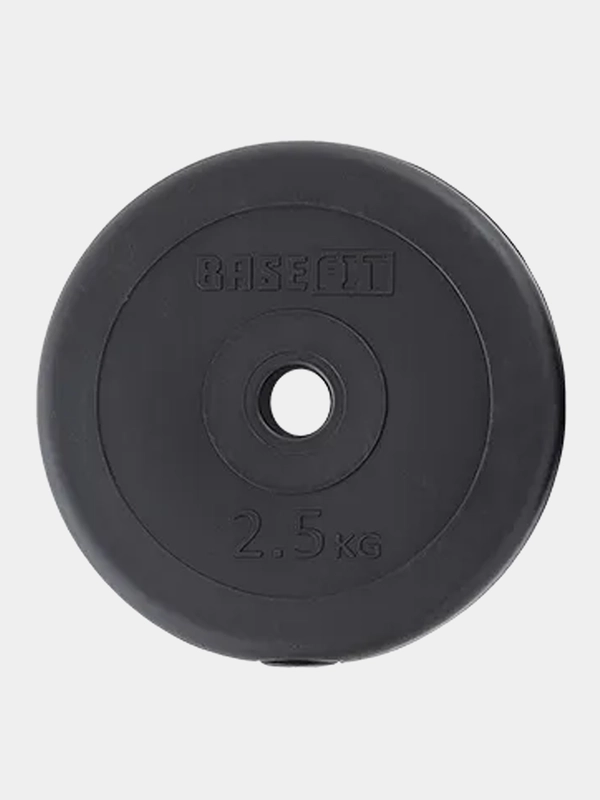 Диск пластиковый для штанги BASEFIT BB-20,3, d=26 мм, 0,5 кг-10 кг