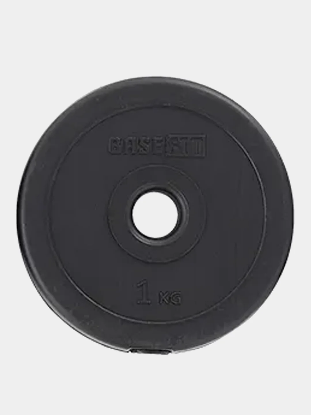 Черный диск пластиковый для штанги BASEFIT BB-20,3, d=26 мм, 0,5 кг-10 кг