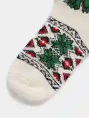 Зеленый носки шерстяные новогодние, с зеленым Драконом