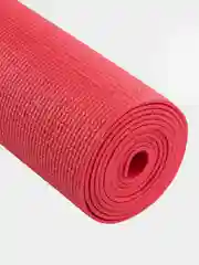 Красный коврик для йоги и фитнеса STARFIT FM-101 PVC, 183x61 см