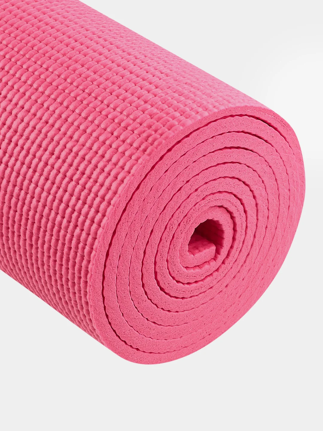 Розовый коврик для йоги и фитнеса STARFIT FM-101 PVC, 183x61 см