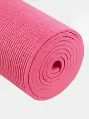 Розовый коврик для йоги и фитнеса STARFIT FM-101 PVC, 183x61 см