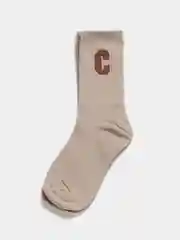 Серый носки с буквой "С"