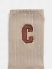 Серый носки с буквой "С"