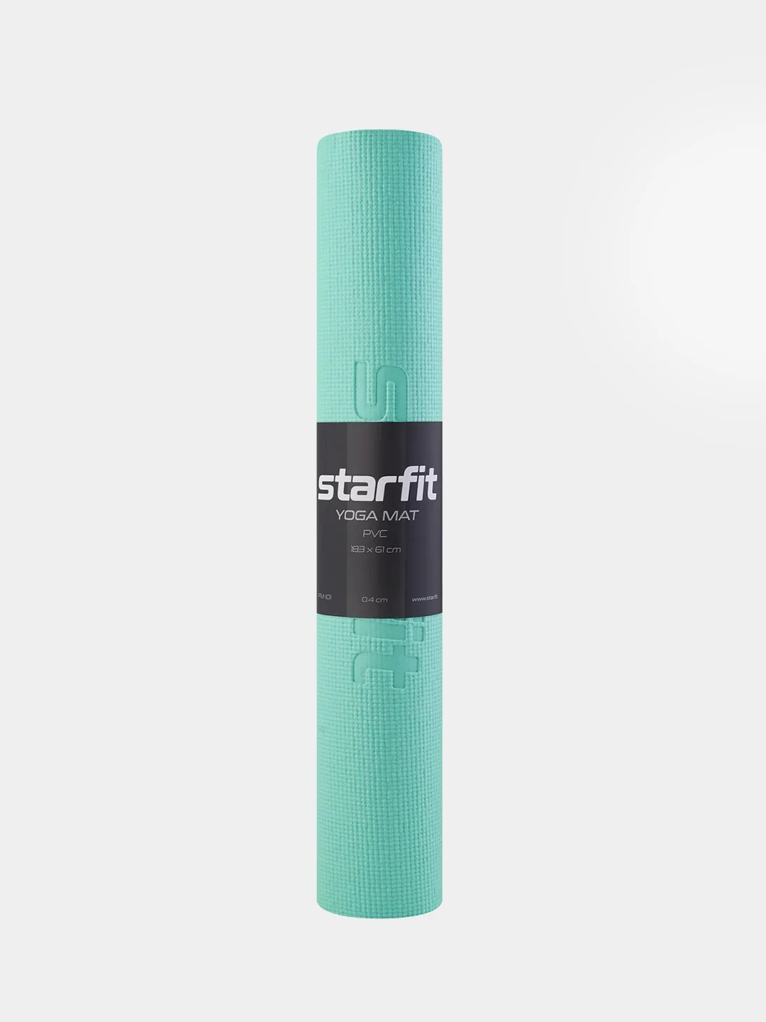 Мятный коврик для йоги и фитнеса STARFIT FM-101 PVC, 183x61 см