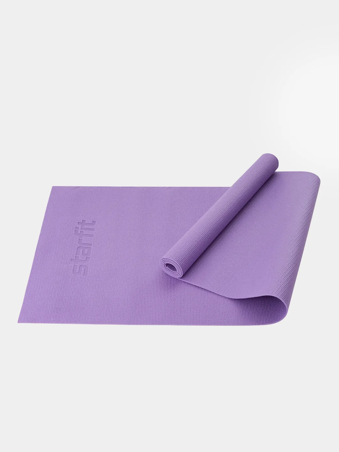 Фиолетовый коврик для йоги и фитнеса STARFIT FM-101 PVC, 183x61 см