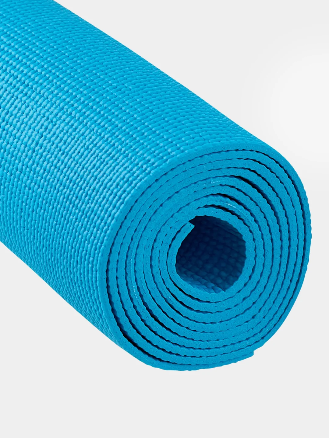 Темно-синий коврик для йоги и фитнеса STARFIT FM-101 PVC, 183x61 см