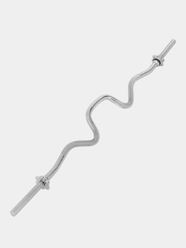 Гриф для штанги W STARFIT BB-102 120 см, d=25 мм, металл, с металлическими замками, хром