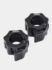 Замки с фиксатором для грифа STARFIT BB-109, d=26 мм, пластиковые, черный, 2 штуки