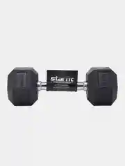 Гантель гексагональная STARFIT DB-301, 1 кг - 12 кг, обрезиненная